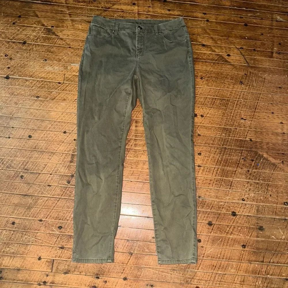 Chico’s so slimming girlfriend ankle 0/4 stretchy travel jeggings